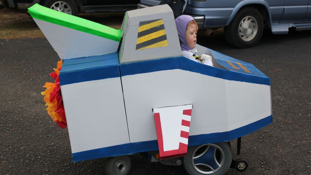 Planes, Trains, and Automobiles wheelchair halloween costumes
